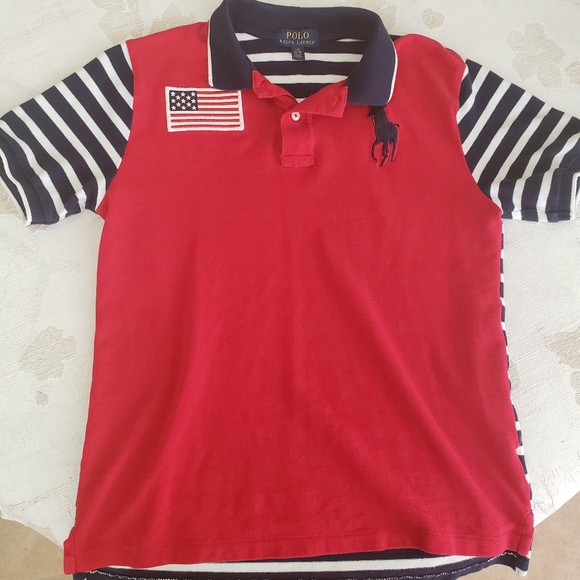 Polo Ralph Lauren Other - Polo Ralph Lauren Boys Red White Blue Top Large